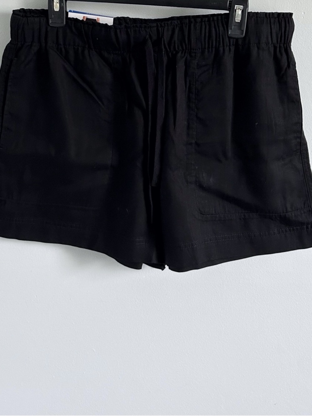 NWT Hilary Radley Black LinenShorts Size large